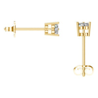 EA-8133 Yellow Gold Earrings SET - BACK