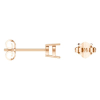EA-8133 Rose Gold Earrings UNSET - ANGLE
