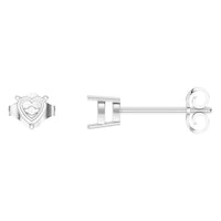 EA-8133 White Gold Earrings UNSET - Main View