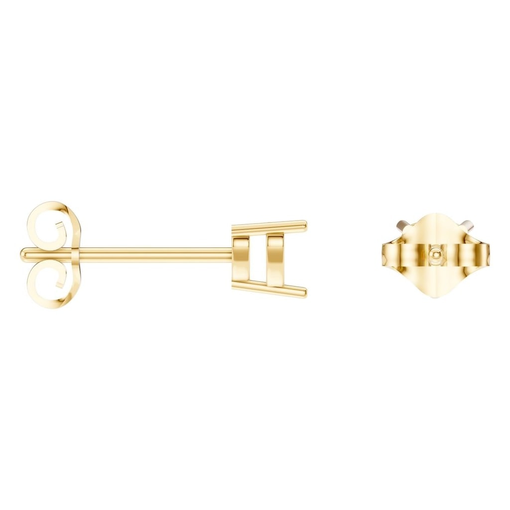 EA-8133 Yellow Gold Earrings UNSET - ANGLE