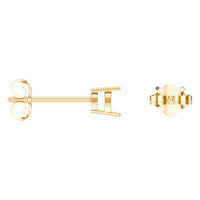 EA-8133 Yellow Gold Earrings UNSET - ANGLE