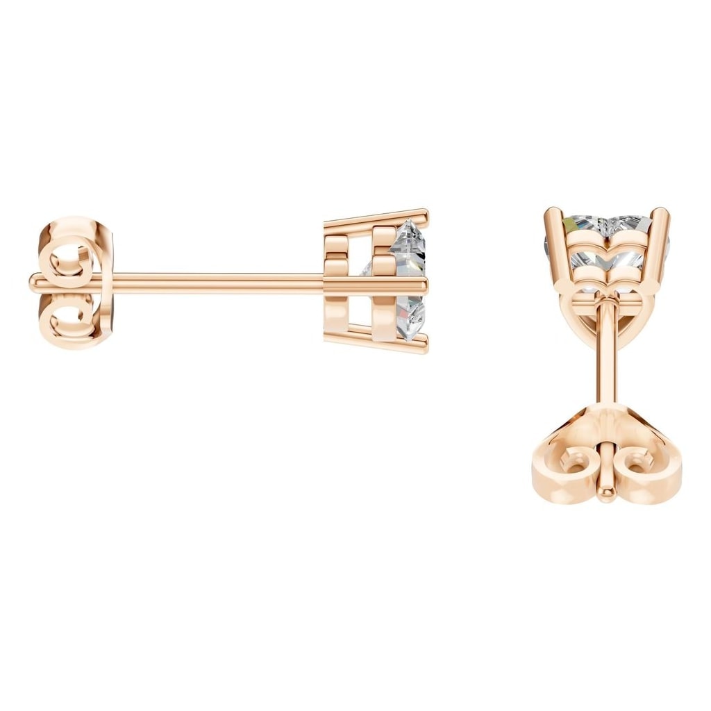 EA-8133 Rose Gold Earrings SET - Side View