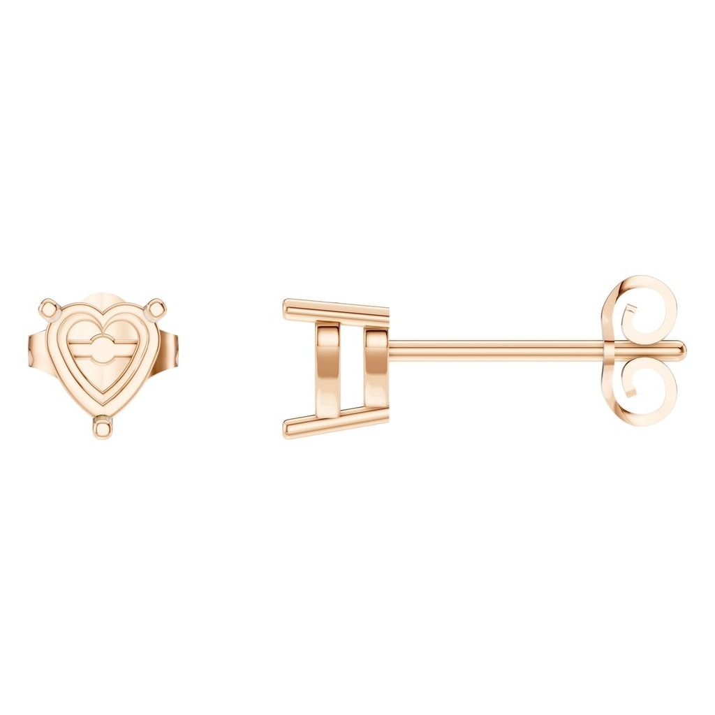 EA-8133 Rose Gold Earrings UNSET - Main View
