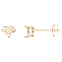 EA-8133 Rose Gold Earrings UNSET - Main View