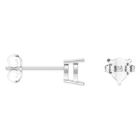EA-8133 White Gold Earrings UNSET - ANGLE