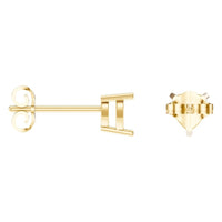 EA-8133 Yellow Gold Earrings UNSET - ANGLE