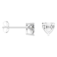 EA-8133 White Gold Earrings SET - ANGLE