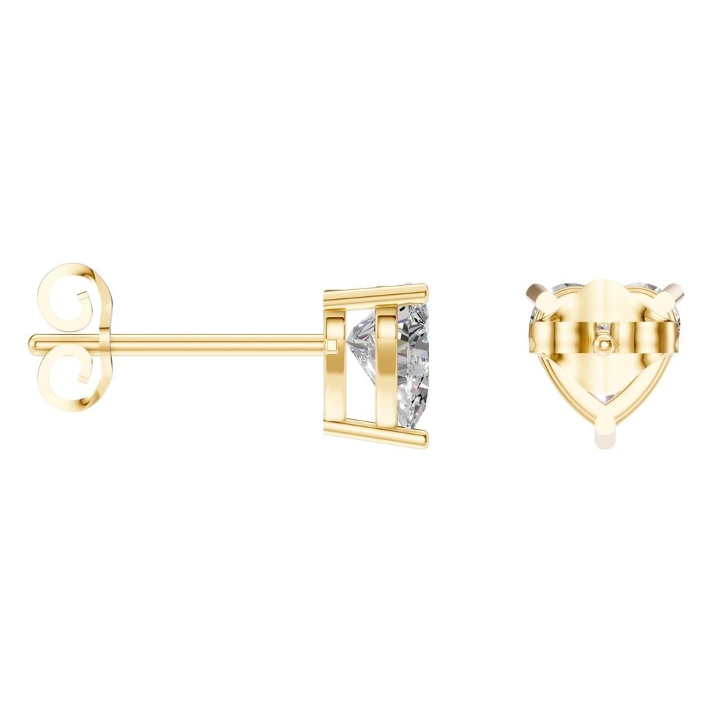 EA-8133 Yellow Gold Earrings SET - ANGLE