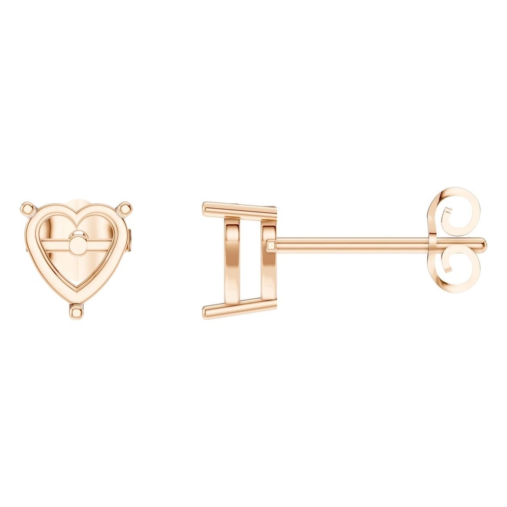 EA-8133 Rose Gold Earrings UNSET - Main View