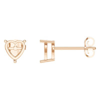 EA-8133 Rose Gold Earrings UNSET - Main View