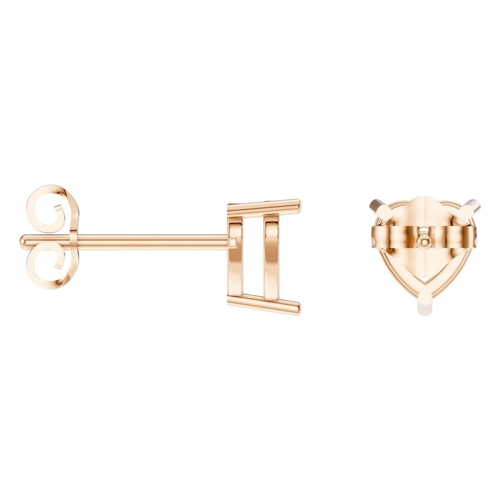 EA-8133 Rose Gold Earrings UNSET - ANGLE