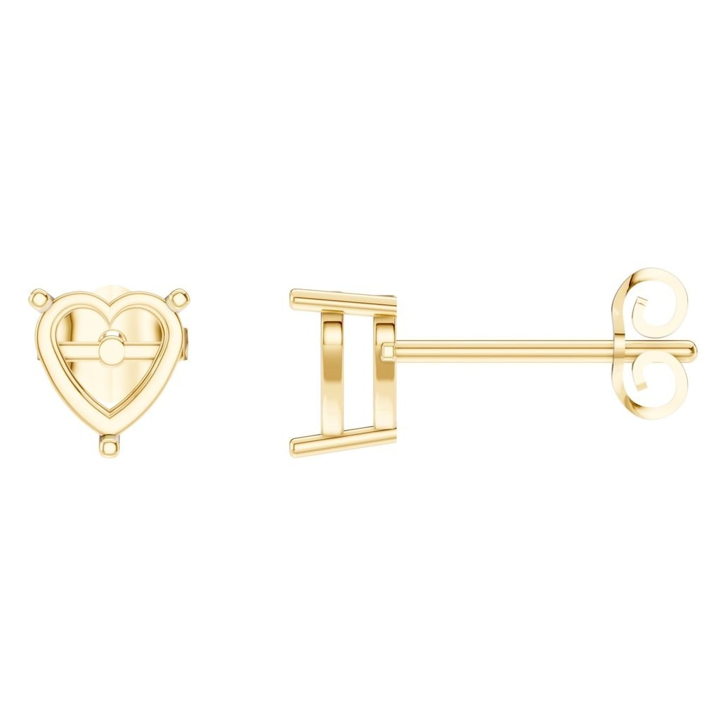 EA-8133 Yellow Gold Earrings UNSET - Main View