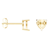 EA-8133 Yellow Gold Earrings UNSET - ANGLE