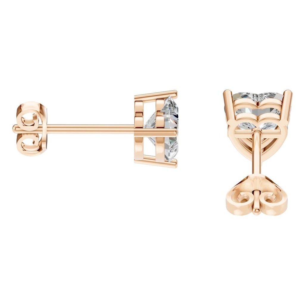 EA-8133 Rose Gold Earrings SET - Side View