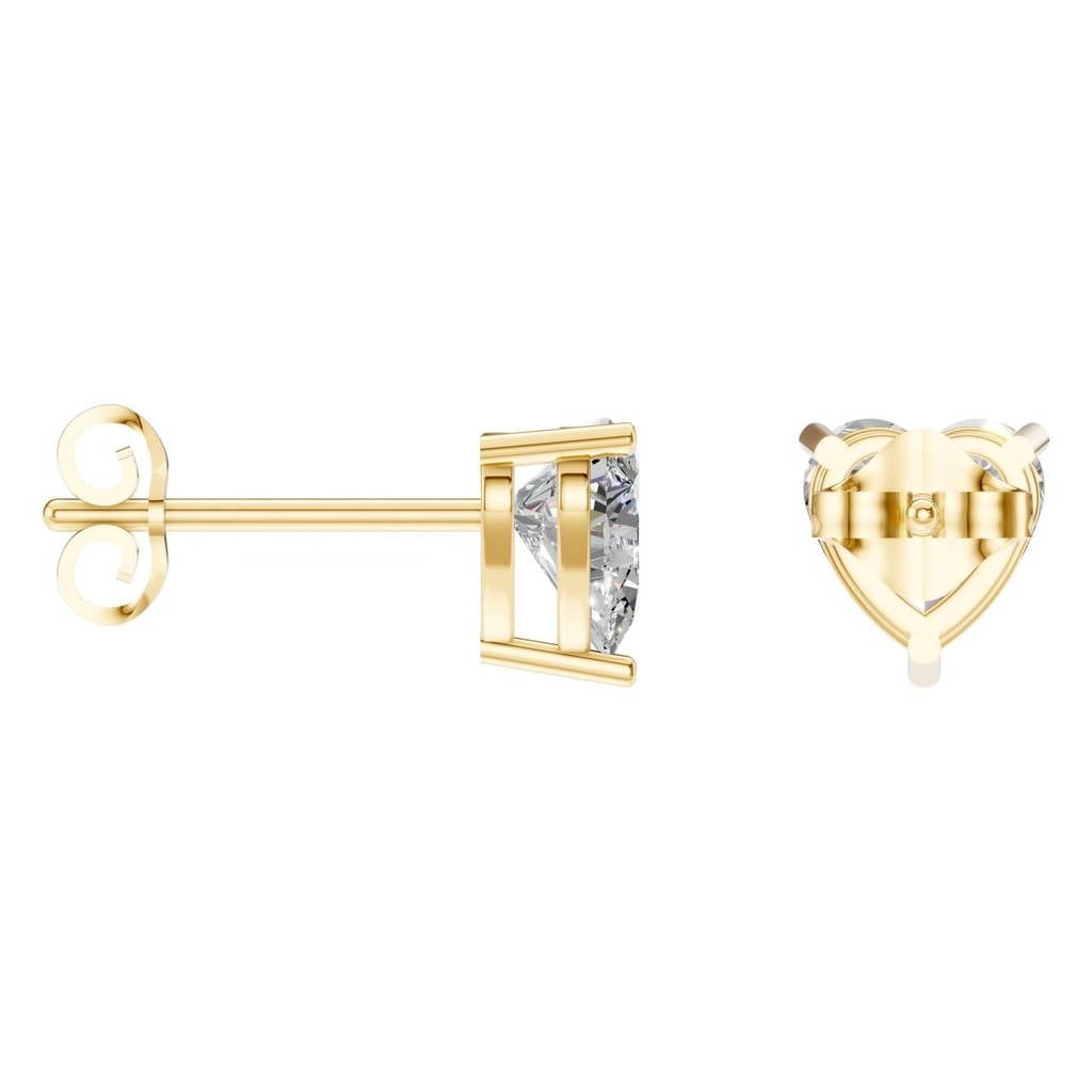 EA-8133 Yellow Gold Earrings SET - ANGLE