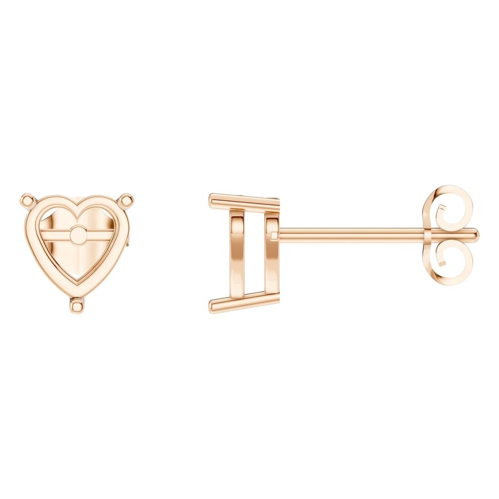 EA-8133 Rose Gold Earrings UNSET - Main View