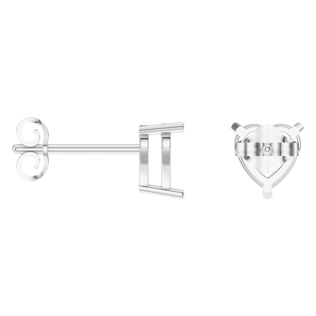 EA-8133 White Gold Earrings UNSET - ANGLE