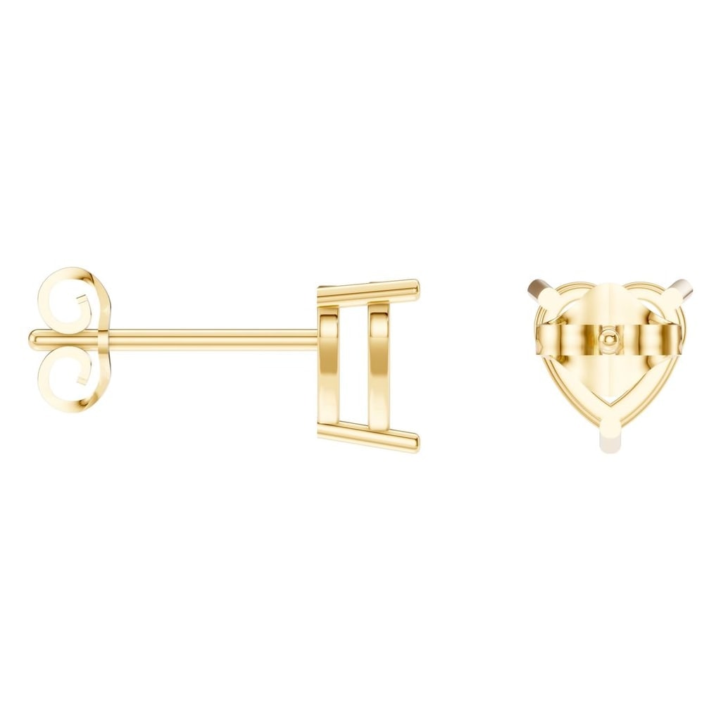 EA-8133 Yellow Gold Earrings UNSET - ANGLE