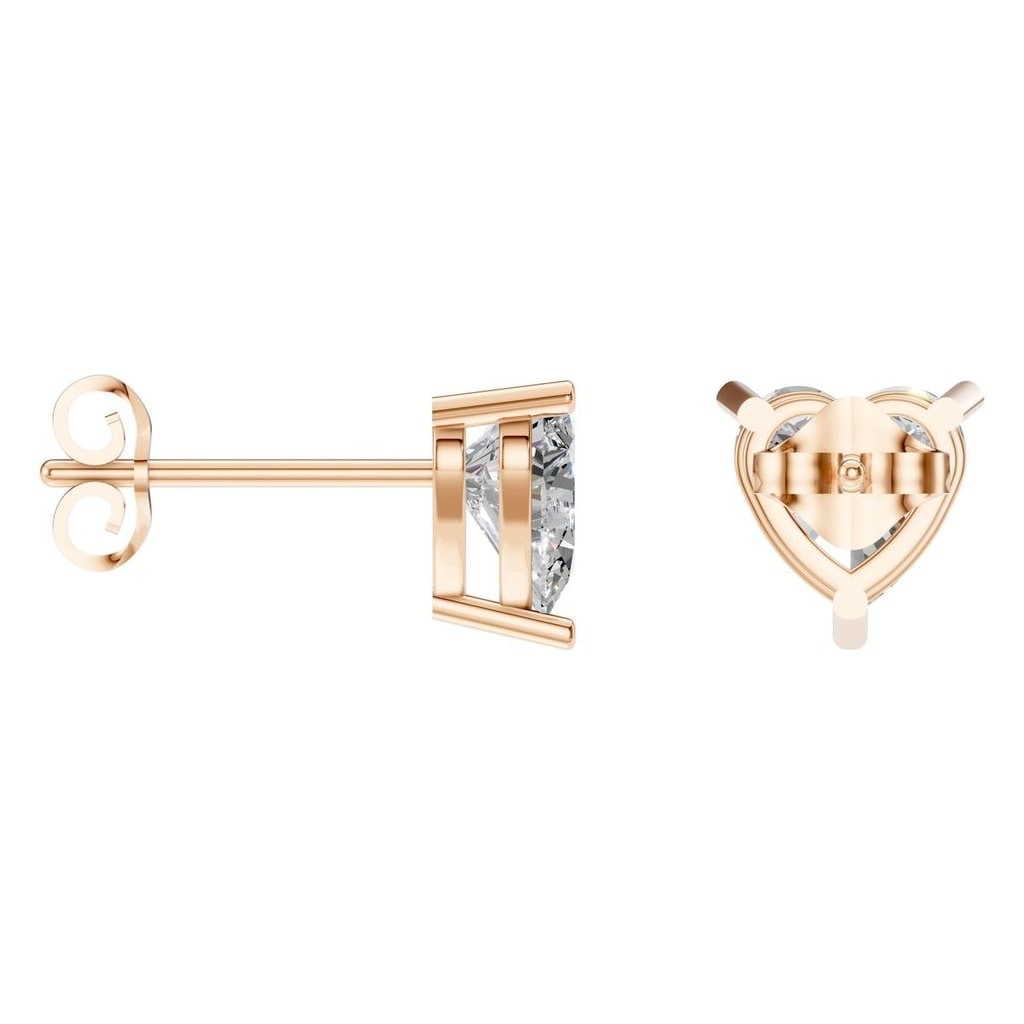 EA-8133 Rose Gold Earrings SET - ANGLE