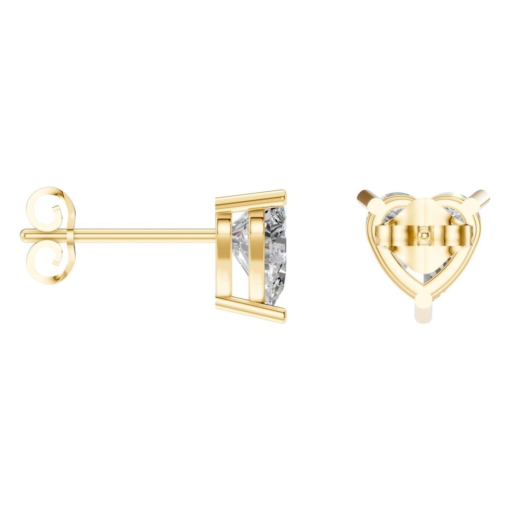 EA-8133 Yellow Gold Earrings SET - ANGLE