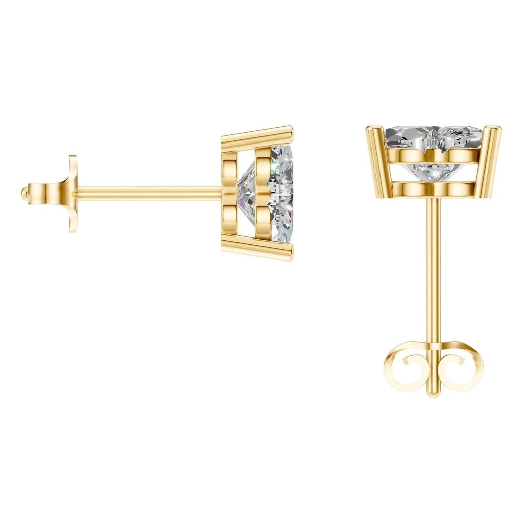 EA-8133 Yellow Gold Earrings SET - BACK