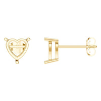 EA-8133 Yellow Gold Earrings UNSET - Main View