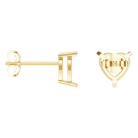 EA-8133 Yellow Gold Earrings UNSET - ANGLE