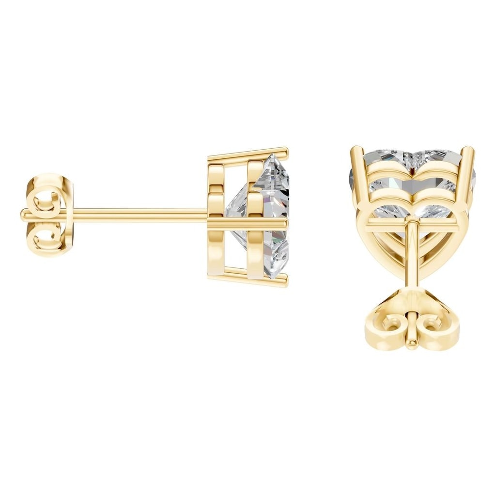 EA-8133 Yellow Gold Earrings SET - Side View