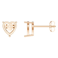 EA-8133 Rose Gold Earrings UNSET - Main View