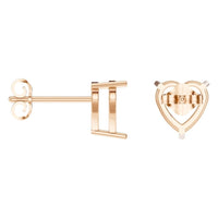 EA-8133 Rose Gold Earrings UNSET - ANGLE