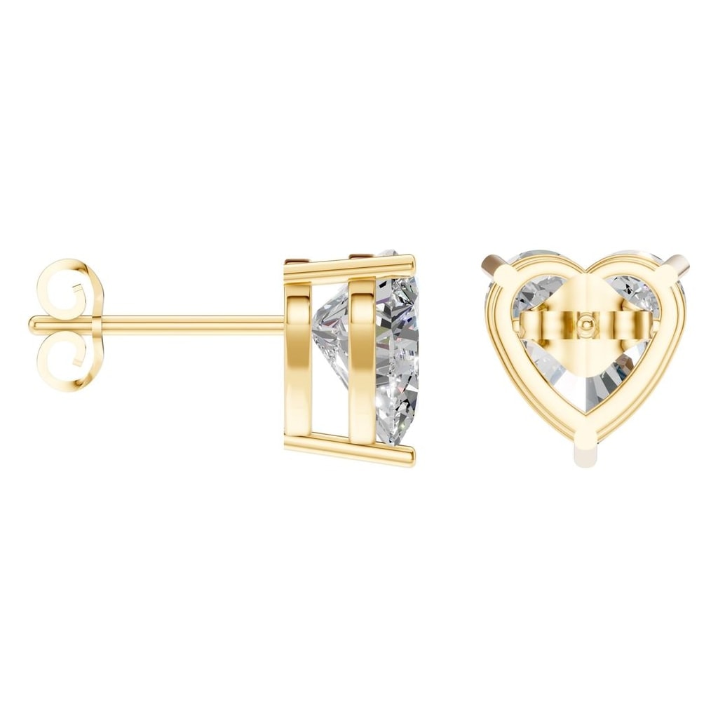 EA-8133 Yellow Gold Earrings SET - ANGLE