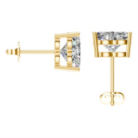 EA-8133 Yellow Gold Earrings SET - BACK
