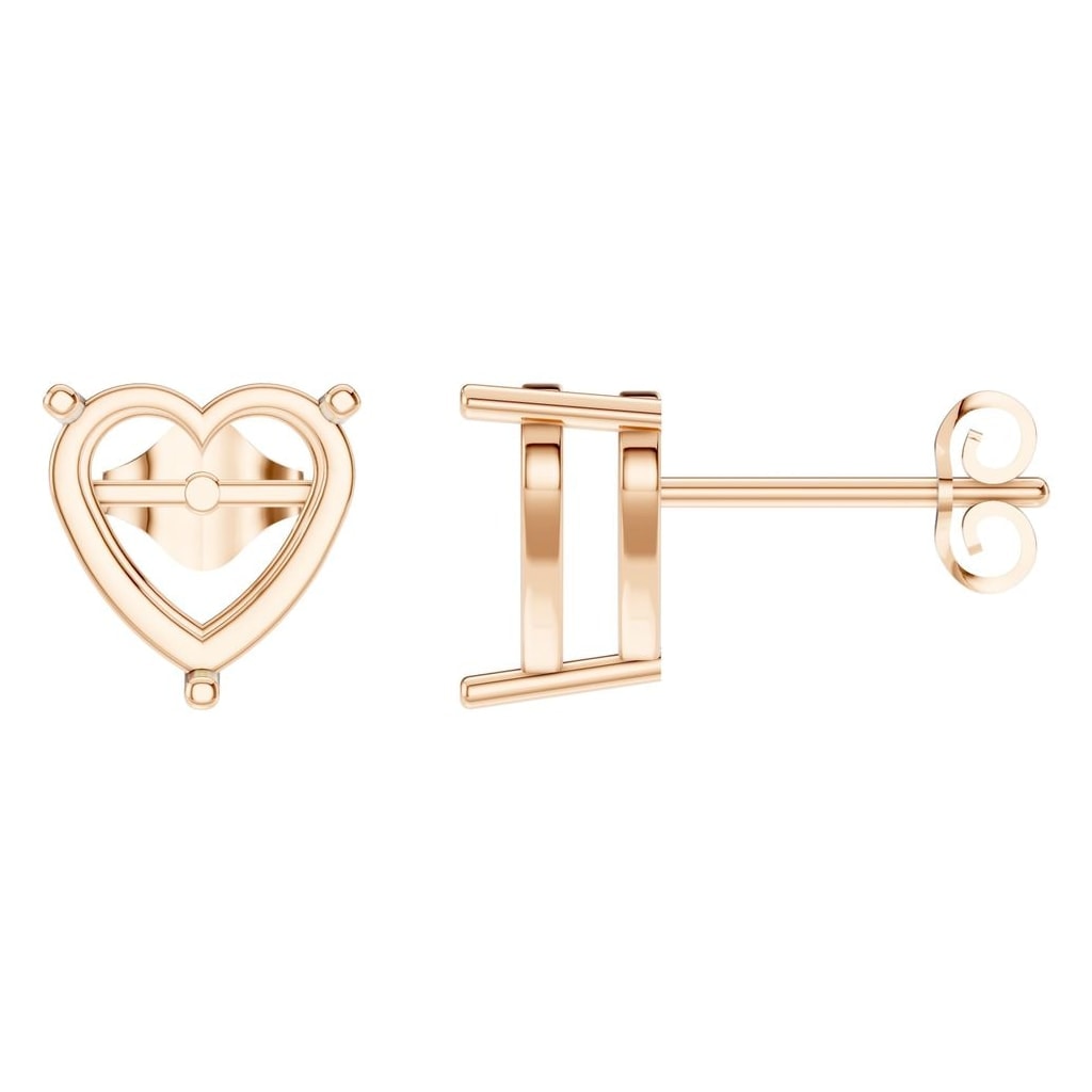 EA-8133 Rose Gold Earrings UNSET - Main View