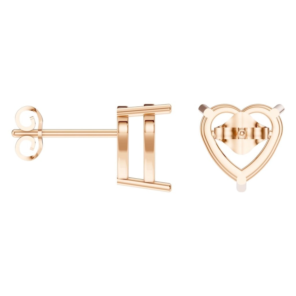 EA-8133 Rose Gold Earrings UNSET - ANGLE