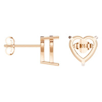 EA-8133 Rose Gold Earrings UNSET - ANGLE