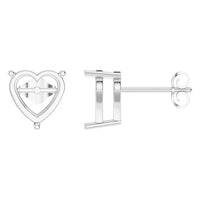 EA-8133 White Gold Earrings UNSET - Main View