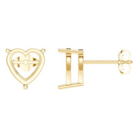 EA-8133 Yellow Gold Earrings UNSET - Main View