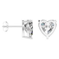 EA-8133 White Gold Earrings SET - ANGLE