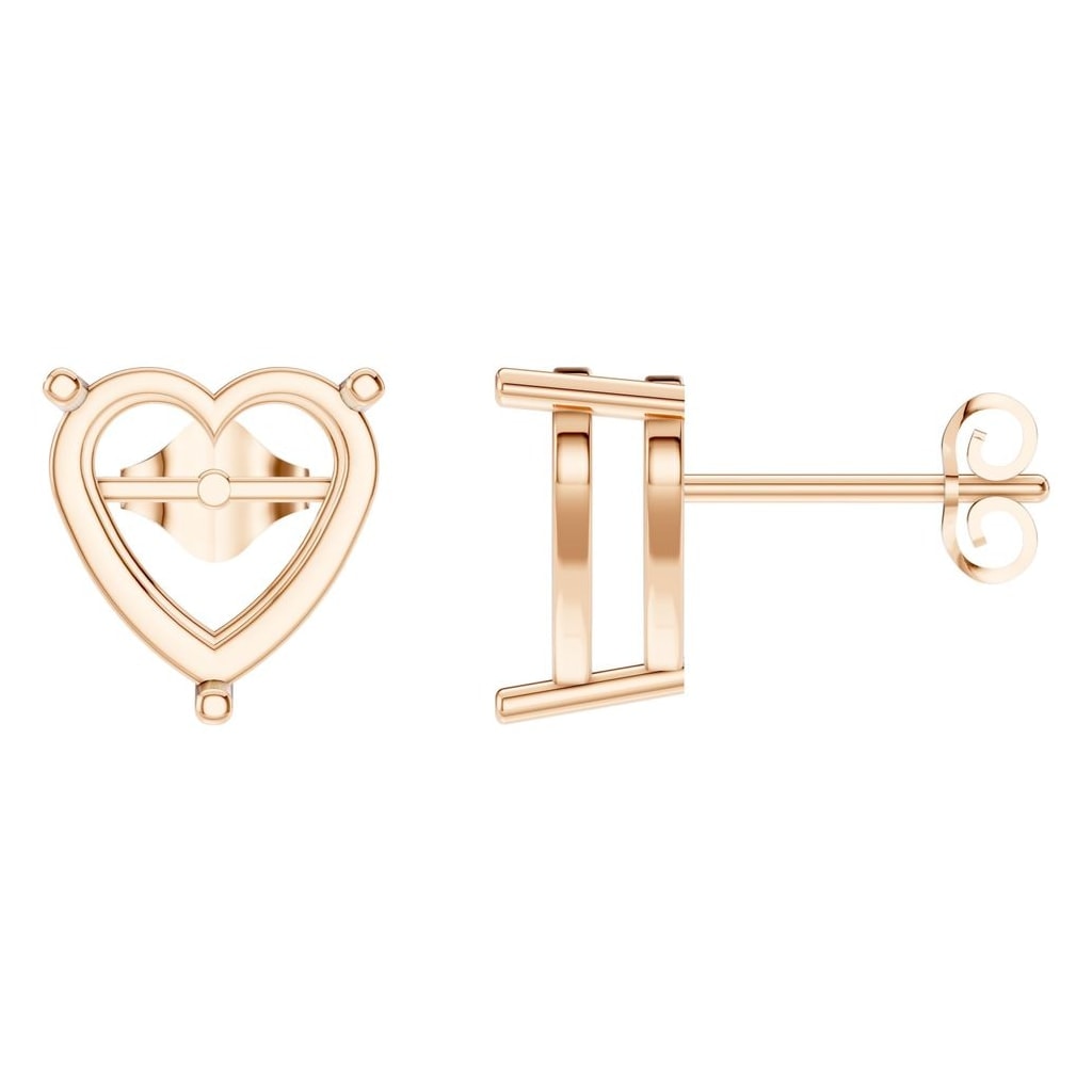 EA-8133 Rose Gold Earrings UNSET - Main View