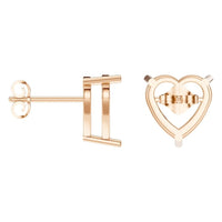 EA-8133 Rose Gold Earrings UNSET - ANGLE