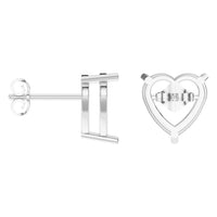 EA-8133 White Gold Earrings UNSET - ANGLE