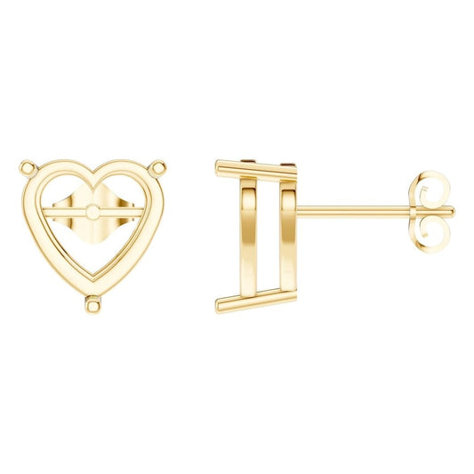EA-8133 Yellow Gold Earrings UNSET - Main View