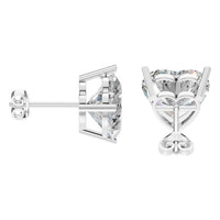 EA-8133 White Gold Earrings SET - Side View