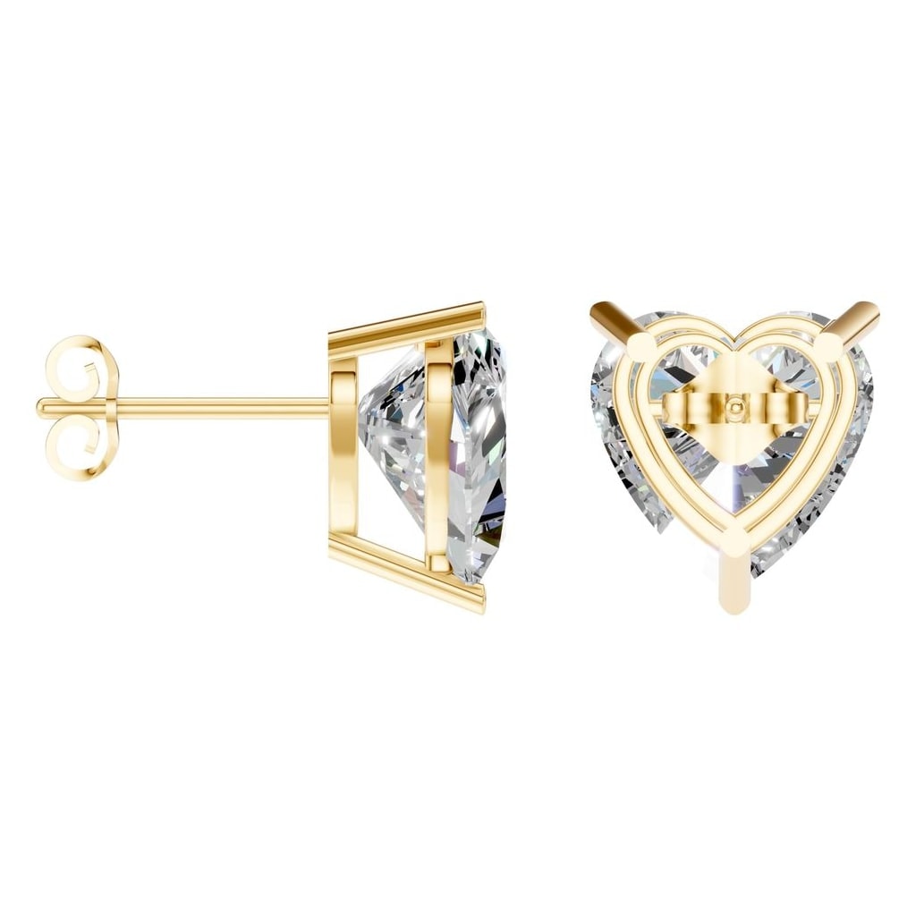 EA-8133 Yellow Gold Earrings SET - ANGLE