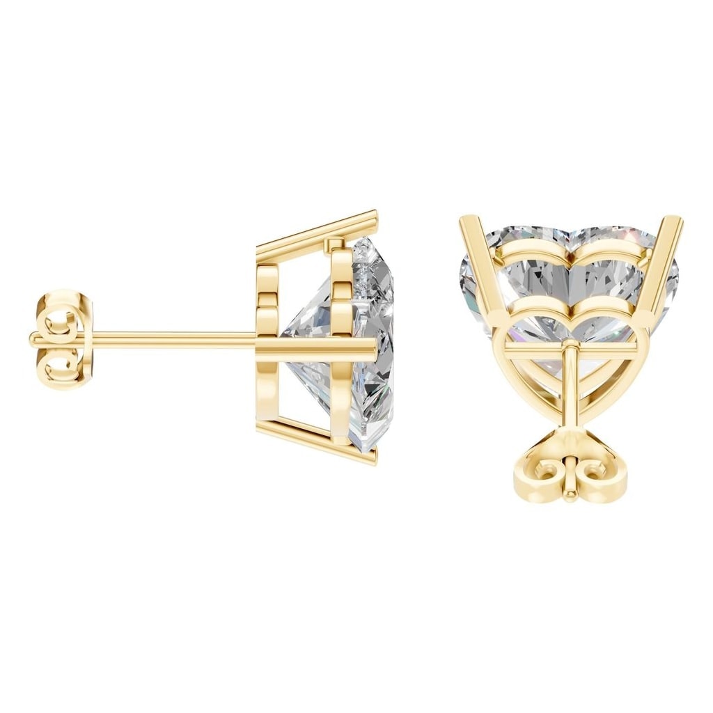 EA-8133 Yellow Gold Earrings SET - Side View