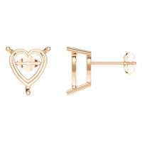 EA-8133 Rose Gold Earrings UNSET - Main View