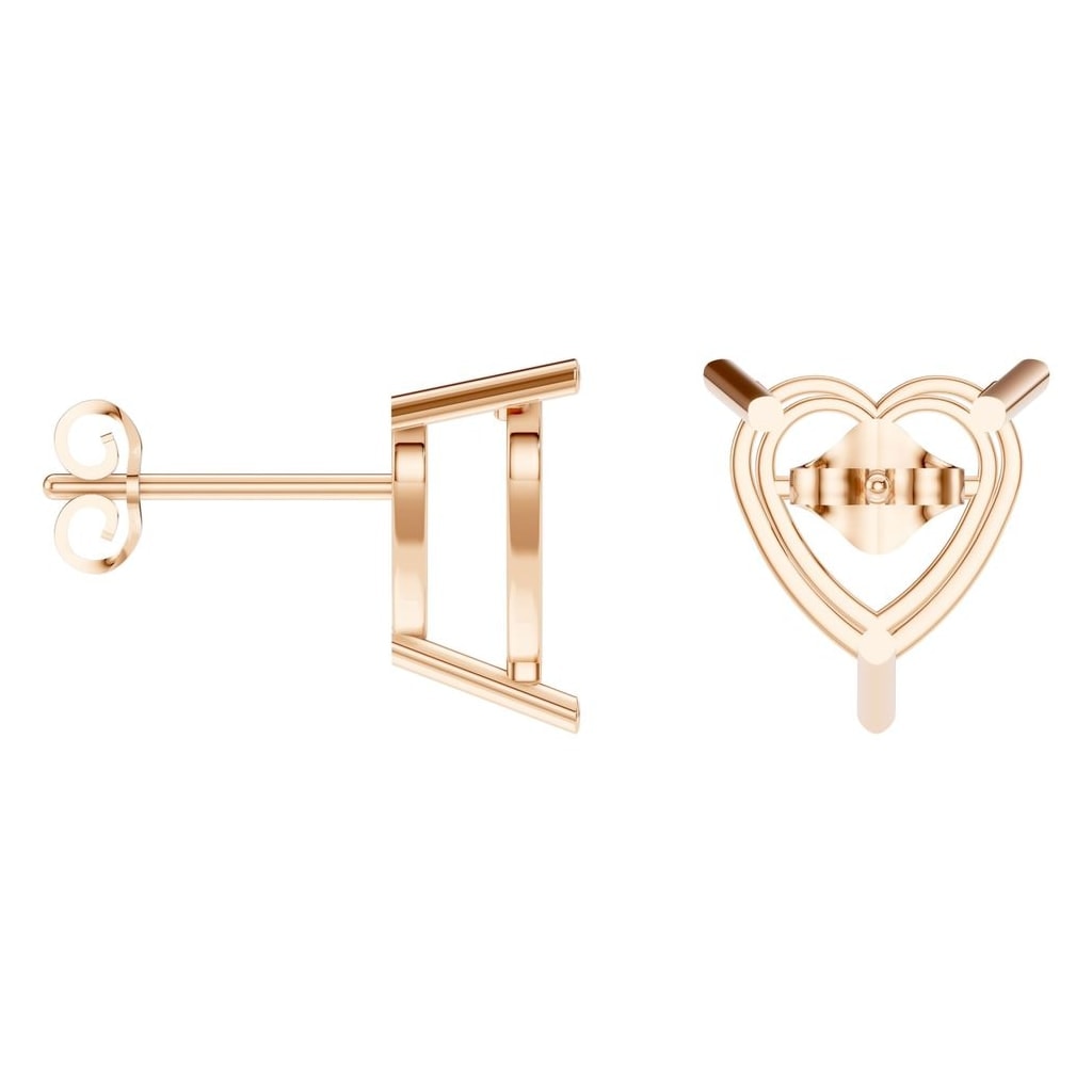 EA-8133 Rose Gold Earrings UNSET - ANGLE