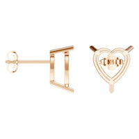 EA-8133 Rose Gold Earrings UNSET - ANGLE