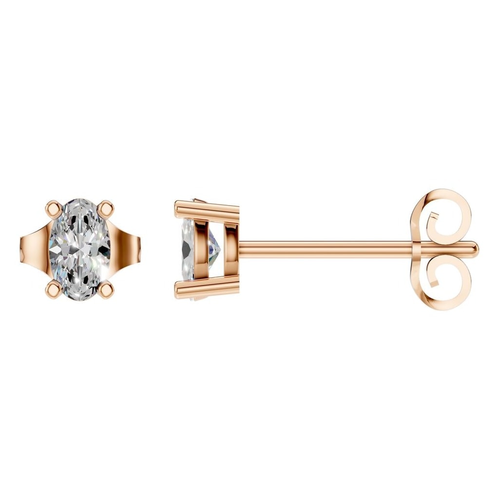 EA-8196 Rose Gold Earrings SET - Main View