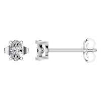 EA-8196 White Gold Earrings SET - Main View